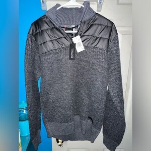 Buffalo by David Bitton Mens Sweater slight zip